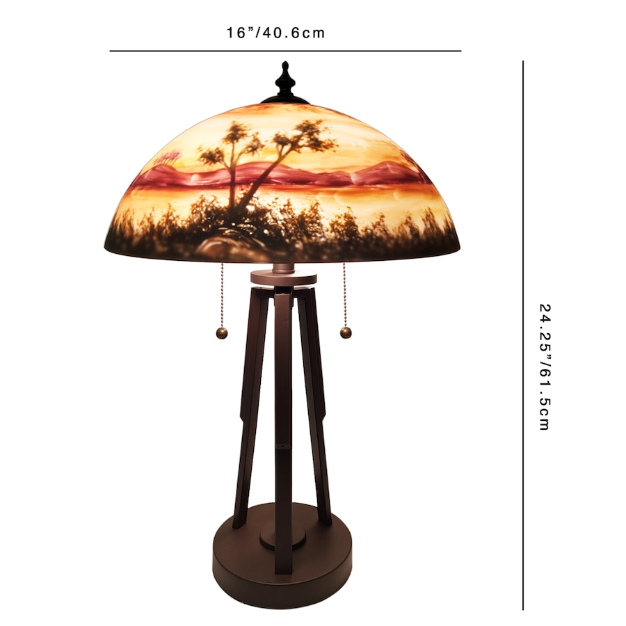 Image 721134_ALTMORE3.jpg, Product 721-134 / Price $454.99, Fine Art Lighting Hand-Painted Handel-Style Glass Table Lamp (16"D x 24.25"H) from Fine Art Lighting on TSC.ca's Home & Garden department