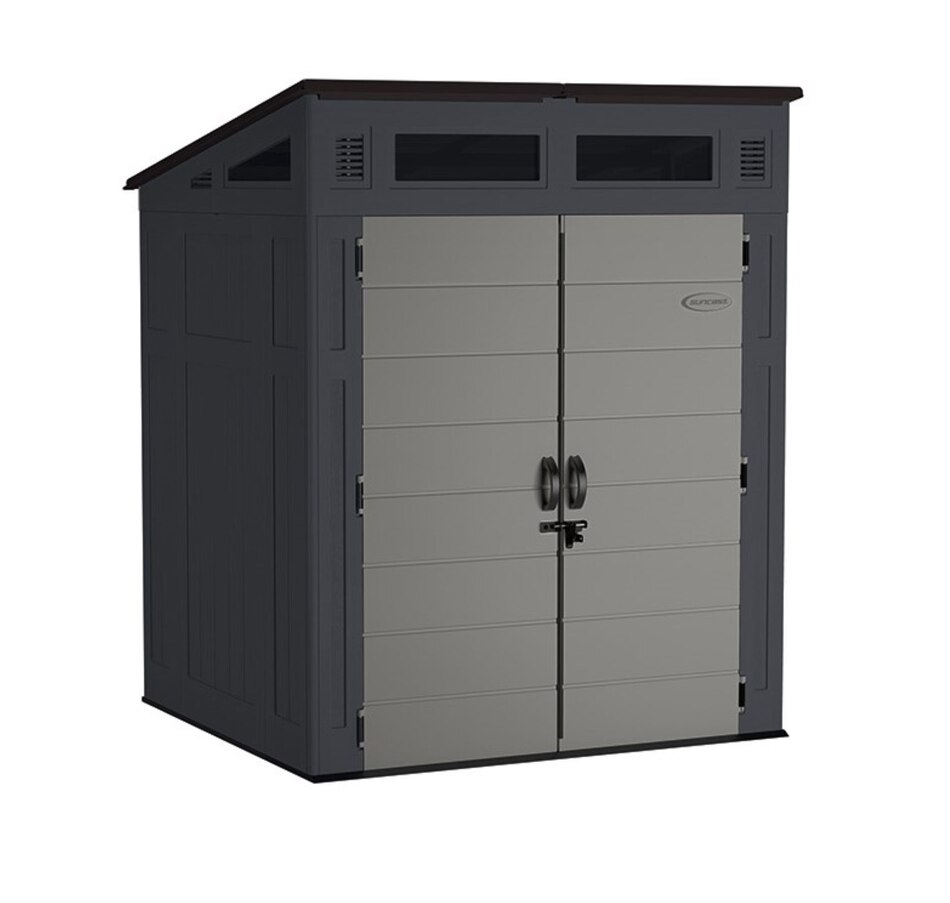 Image 721142.jpg, Product 721-142 / Price $1,399.99, Suncast Modernist 6' x 5' Storage Shed (cyberspace/dove grey) from Suncast on TSC.ca's Home & Garden department