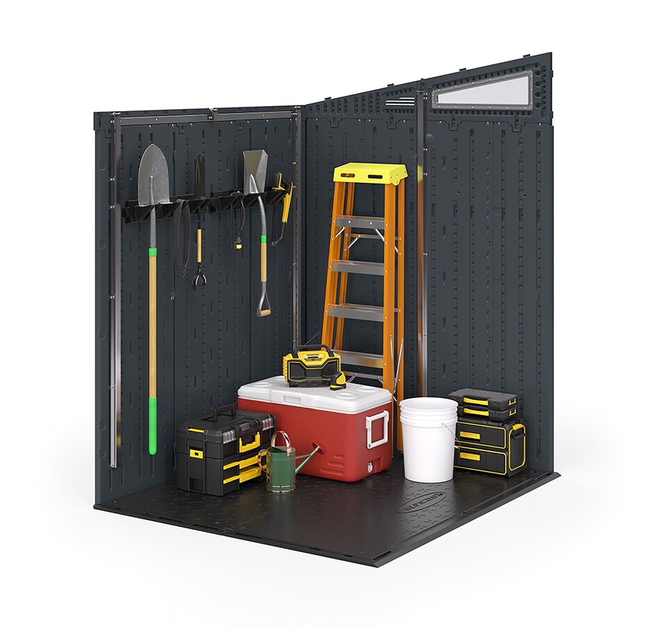 Image 721142_ALTMORE3.jpg, Product 721-142 / Price $1,399.99, Suncast Modernist 6' x 5' Storage Shed (cyberspace/dove grey) from Suncast on TSC.ca's Home & Garden department