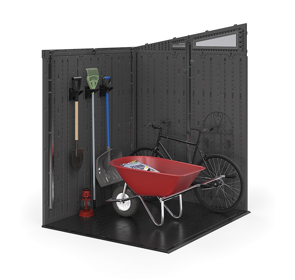 Image 721142_ALTMORE4.jpg, Product 721-142 / Price $1,399.99, Suncast Modernist 6' x 5' Storage Shed (cyberspace/dove grey) from Suncast on TSC.ca's Home & Garden department