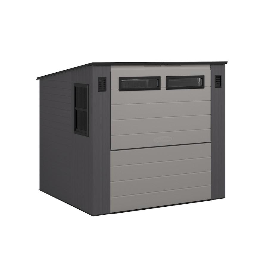 Image 721153.jpg, Product 721-153 / Price $3,299.99, Suncast 8' x 7' Cabana Entertainment Shed (cool grey/dove grey) from Suncast on TSC.ca's Home & Garden department