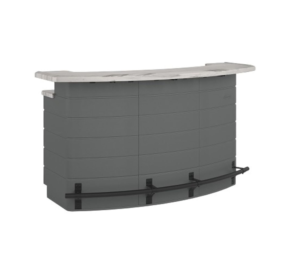 Image 721154.jpg, Product 721-154 / Price $1,799.99, Suncast Backyard Oasis Entertaining Bar (cool grey) from Suncast on TSC.ca's Home & Garden department