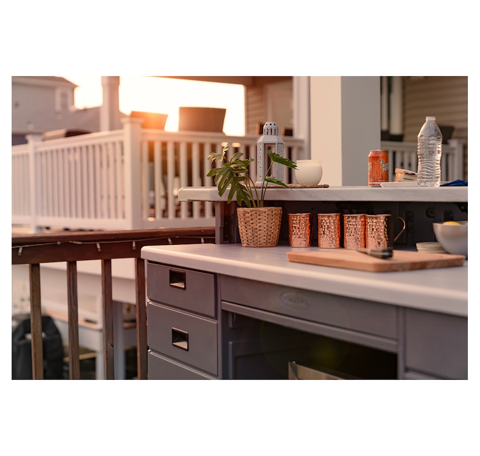 Image 721154_ALTMORE1.jpg, Product 721-154 / Price $1,799.99, Suncast Backyard Oasis Entertaining Bar (cool grey) from Suncast on TSC.ca's Home & Garden department