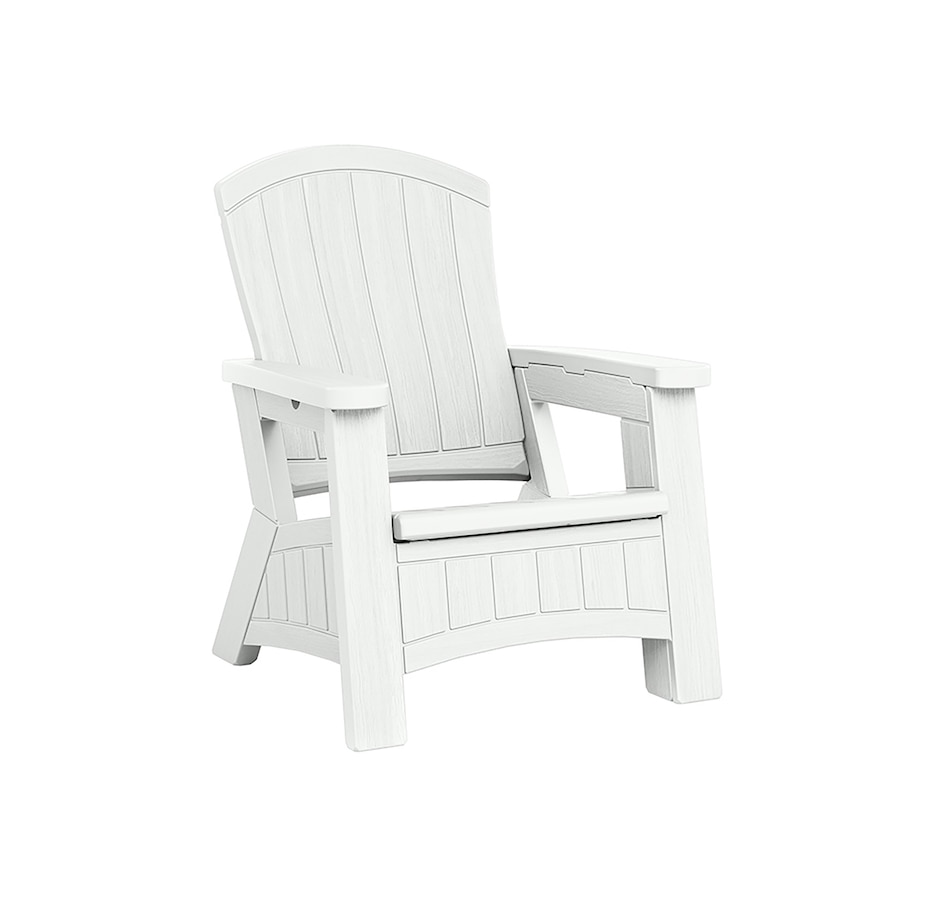Image 721160.jpg, Product 721-160 / Price $229.99, Suncast Adirondack Chair with Storage (ice cube) from Suncast on TSC.ca's Home & Garden department