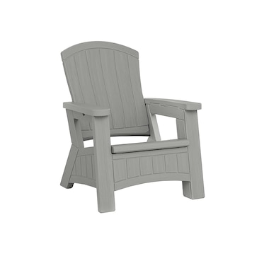 Suncast Adirondack Chair with Storage (dove grey)