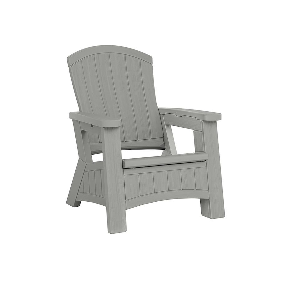 Image 721161.jpg, Product 721-161 / Price $229.99, Suncast Adirondack Chair with Storage (dove grey) from Suncast on TSC.ca's Home & Garden department