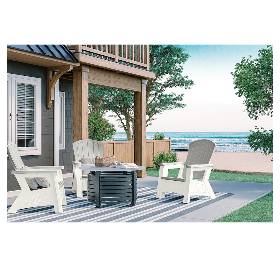 Image 721164_ALTMORE5.jpg, Product 721-164 / Price $229.99, Suncast Adirondack Chair with Storage (dove grey, ice cube) from Suncast on TSC.ca's Home & Garden department