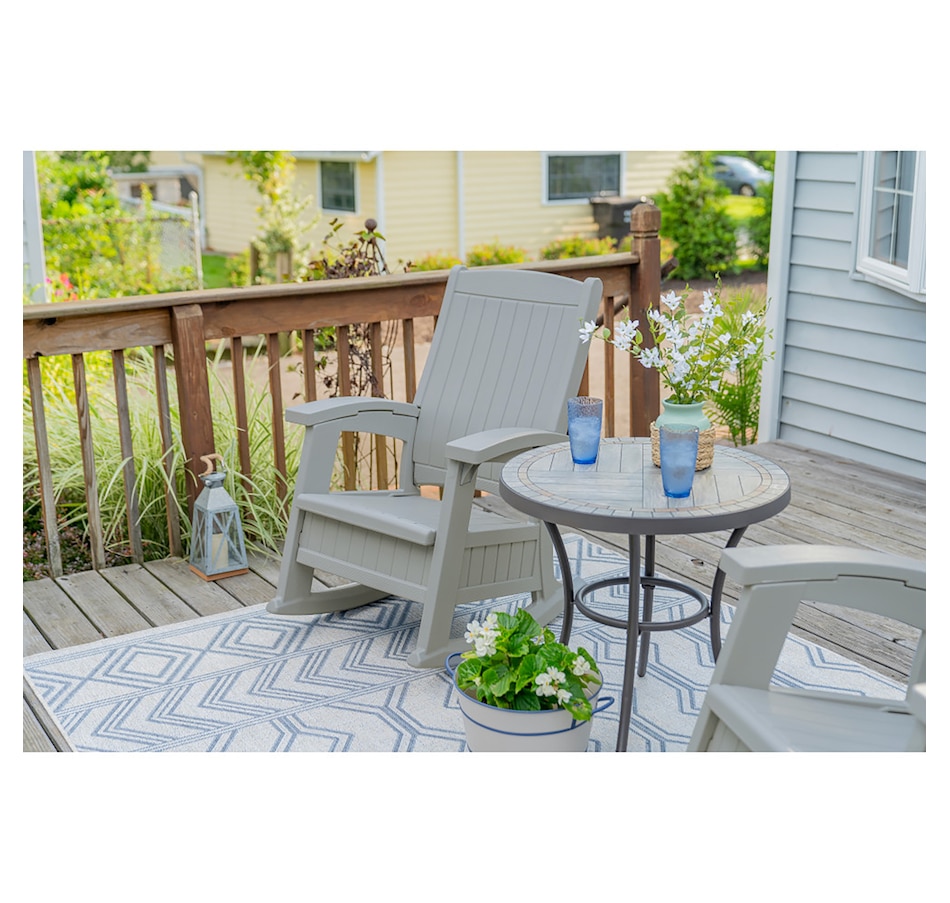Image 721165_ALTMORE2.jpg, Product 721-165 / Price $289.99, Suncast Rocking Chair with Storage (dove grey) from Suncast on TSC.ca's Home & Garden department
