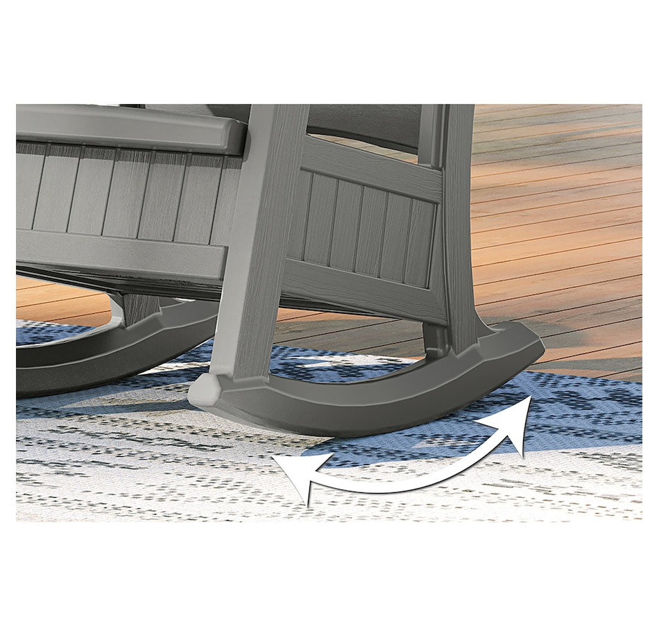Image 721165_ALTMORE5.jpg, Product 721-165 / Price $289.99, Suncast Rocking Chair with Storage (dove grey) from Suncast on TSC.ca's Home & Garden department
