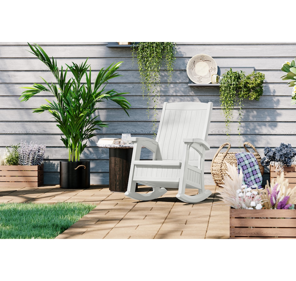 Image 721166_ALTMORE1.jpg, Product 721-166 / Price $289.99, Suncast Rocking Chair with Storage (ice cube) from Suncast on TSC.ca's Home & Garden department