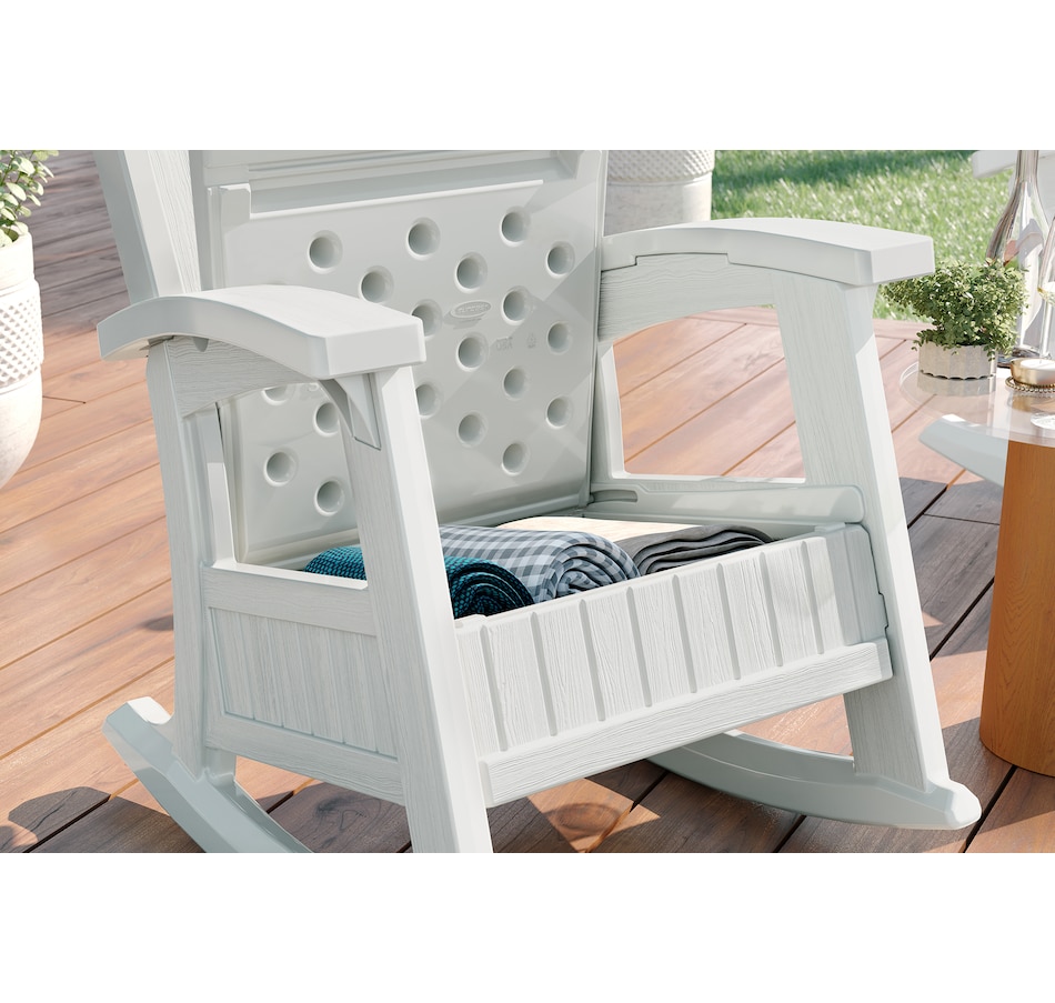 Image 721166_ALTMORE2.jpg, Product 721-166 / Price $289.99, Suncast Rocking Chair with Storage (ice cube) from Suncast on TSC.ca's Home & Garden department