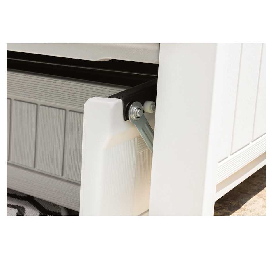 Image 721168_ALTMORE6.jpg, Product 721-168 / Price $649.99, Suncast Adirondack Glider with Console (dove grey) from Suncast on TSC.ca's Home & Garden department