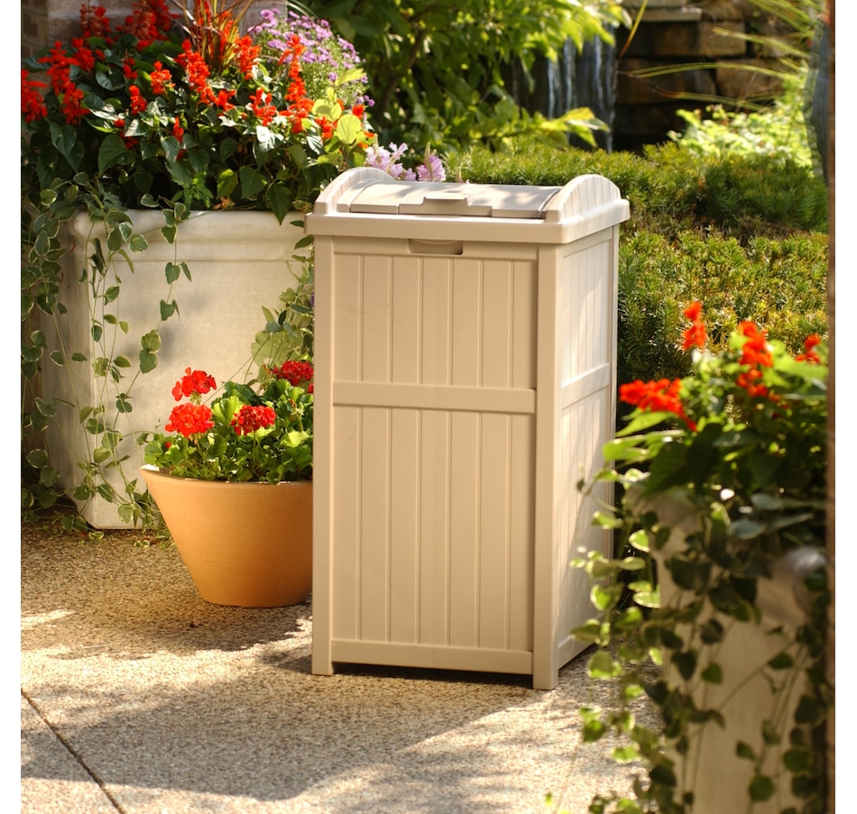 Image 721171_ALTMORE1.jpg, Product 721-171 / Price $99.99, Suncast Trash Hideaway (light taupe) from Suncast on TSC.ca's Home & Garden department