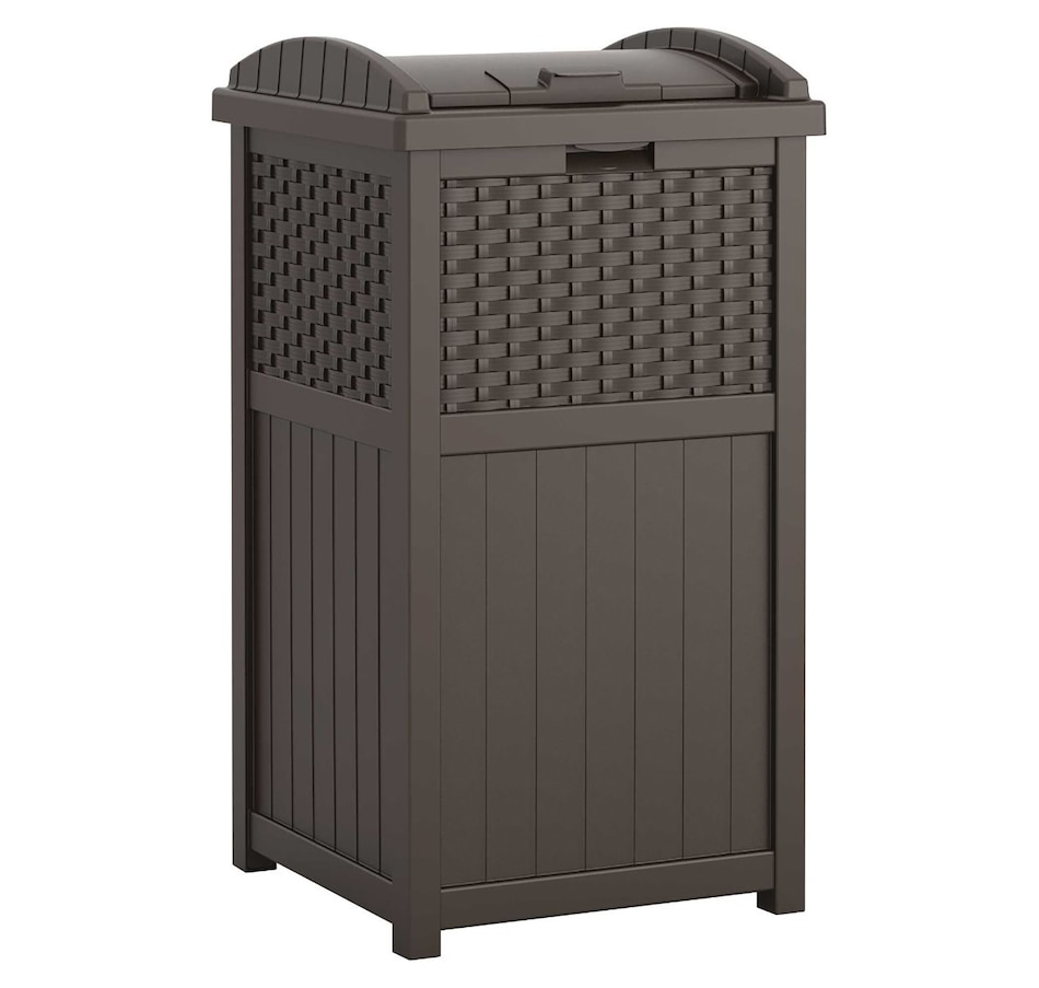 Image 721173.jpg, Product 721-173 / Price $114.99, Suncast Wicker Trash Hideaway (java) from Suncast on TSC.ca's Home & Garden department