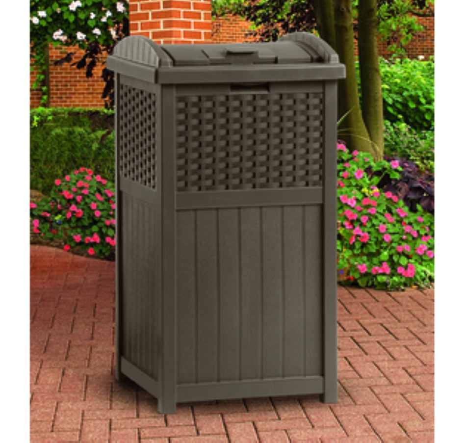 Image 721173_ALTMORE1.jpg, Product 721-173 / Price $114.99, Suncast Wicker Trash Hideaway (java) from Suncast on TSC.ca's Home & Garden department