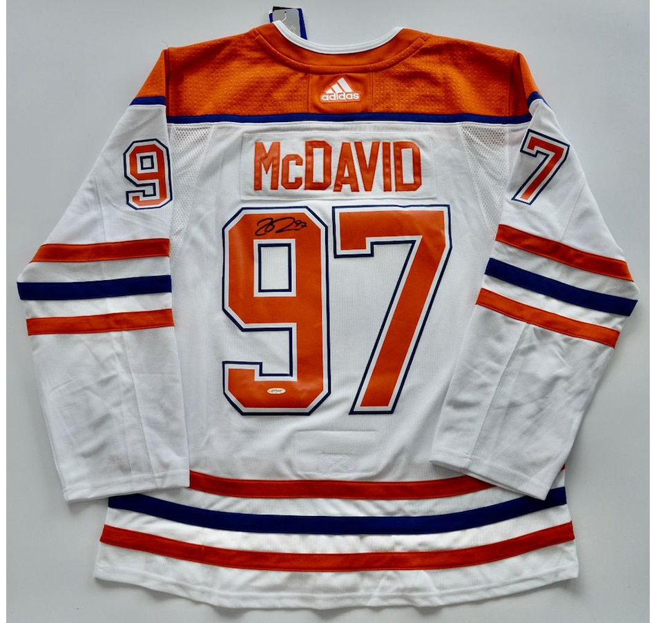 Connor McDavid White Edmonton Oilers Autographed adidas Authentic Jersey  with 2016-17 HART Inscription - Limited Edition of 97 - Upper Deck
