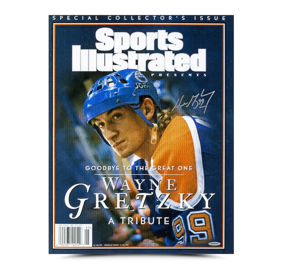Wayne Gretzky Edmonton Oilers Upper Deck Autographed Blue