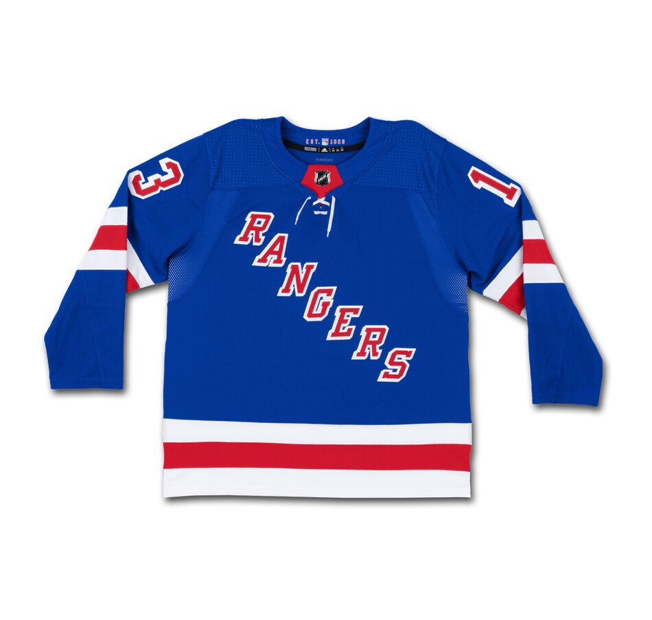 Image 721207_ALTMORE1.jpg, Product 721-207 / Price $1,949.99, Upper Deck Authenticated Autographed and Inscribed Alexis Lafreniere New York Rangers Adidas First Goal Jersey (limited to 113) from Upper Deck on TSC.ca's Sports department