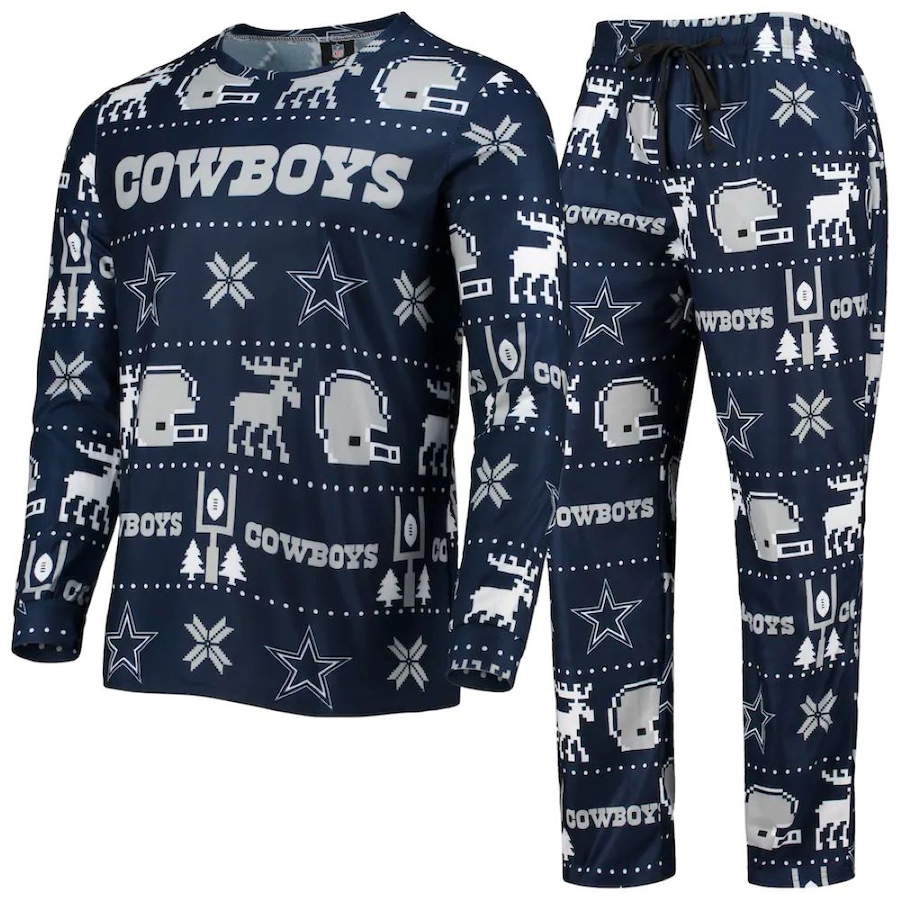 Image 721228.jpg, Product 721-228 / Price $99.99, Men's Dallas Cowboys NFL Wordmark Ugly Pajama Set from Fanatics on TSC.ca's Sports department