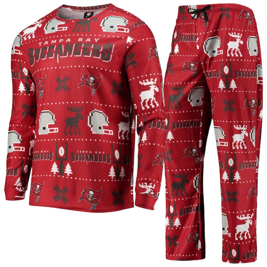 Image 721237.jpg, Product 721-237 / Price $99.99, Men's Tampa Bay Buccaneers NFL Wordmark Ugly Pyjama Set from Fanatics on TSC.ca's Sports department