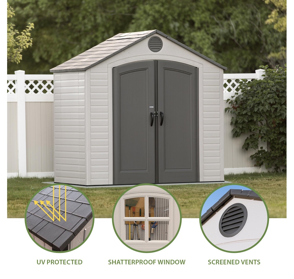 Image 721245_ALTMORE1.jpg, Product 721-245 / Price $1,999.99, Lifetime 8' x 5' Outdoor Storage Shed from Lifetime on TSC.ca's Home & Garden department