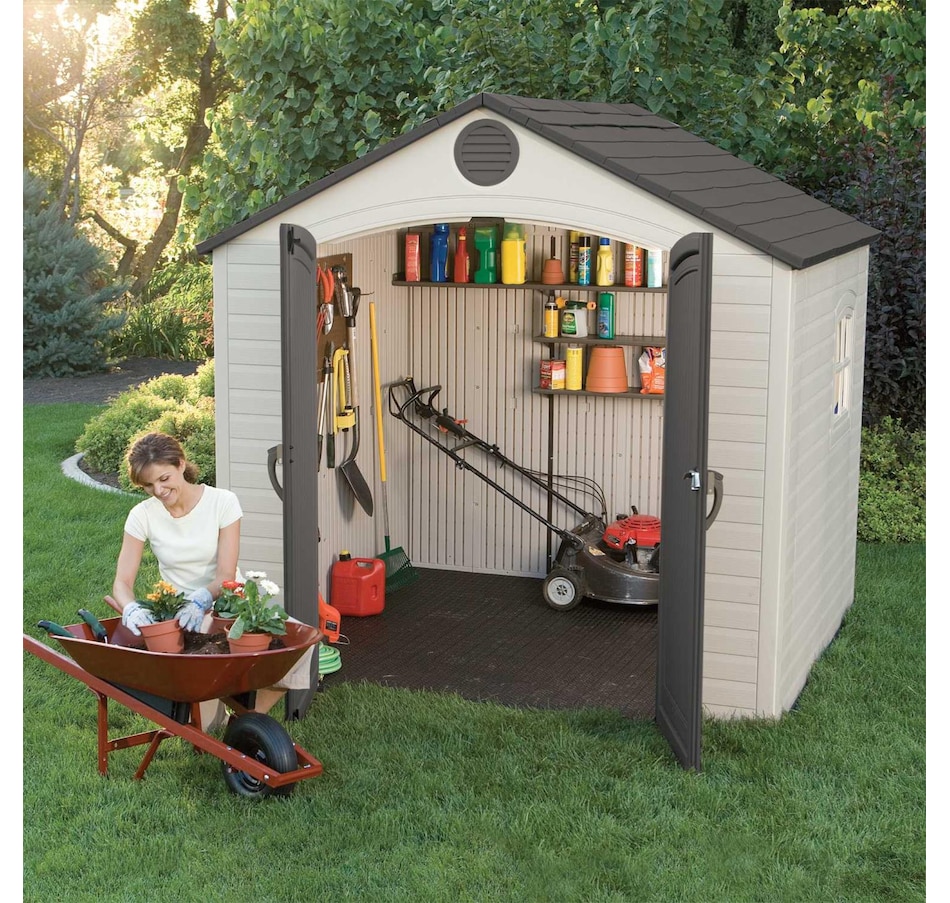 Image 721245_ALTMORE4.jpg, Product 721-245 / Price $1,999.99, Lifetime 8' x 5' Outdoor Storage Shed from Lifetime on TSC.ca's Home & Garden department