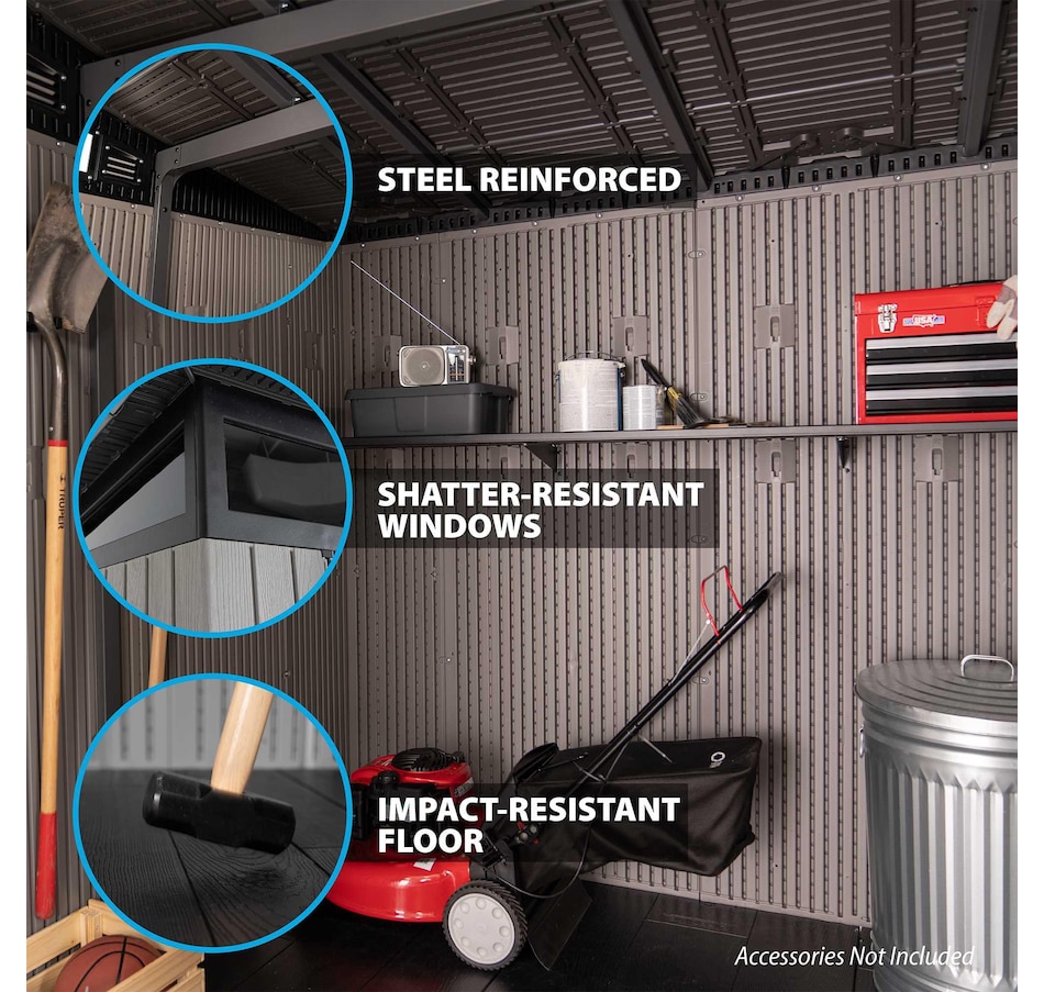 Image 721246_ALTMORE2.jpg, Product 721-246 / Price $2,699.99, Lifetime 8.3' x 8.3' Outdoor Storage Shed from Lifetime on TSC.ca's Home & Garden department