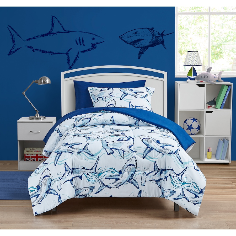 Image 721262.jpg, Product 721-262 / Price $70.00, Beco Home Blue Shark Bedding Set for Kids from Beco Home on TSC.ca's Home & Garden department