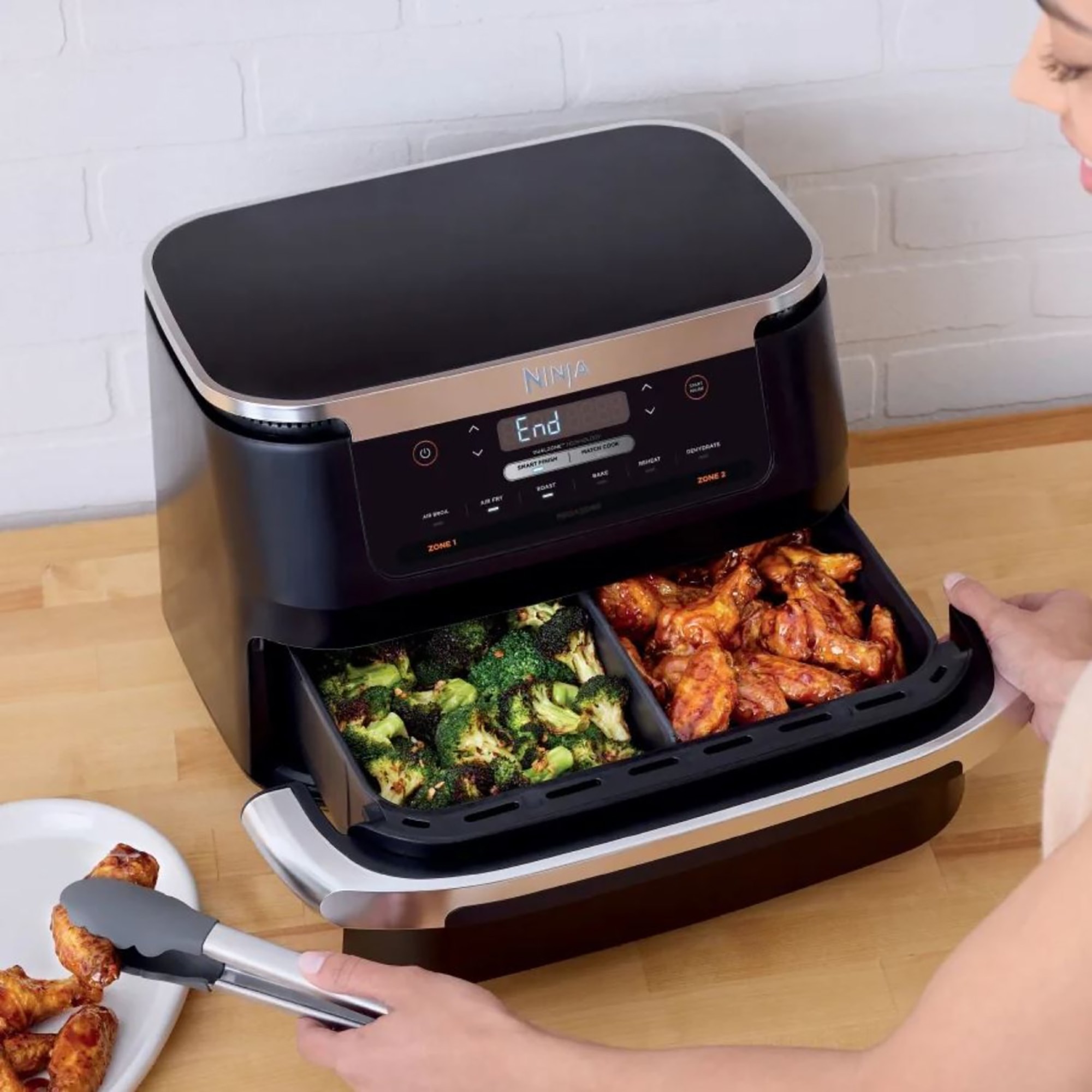 トップス common divisor 24aw COUVIN WASH FOODIE Ninja Foodi FlexBasket Air Fryer with 7-Quart MegaZone - TSC.ca