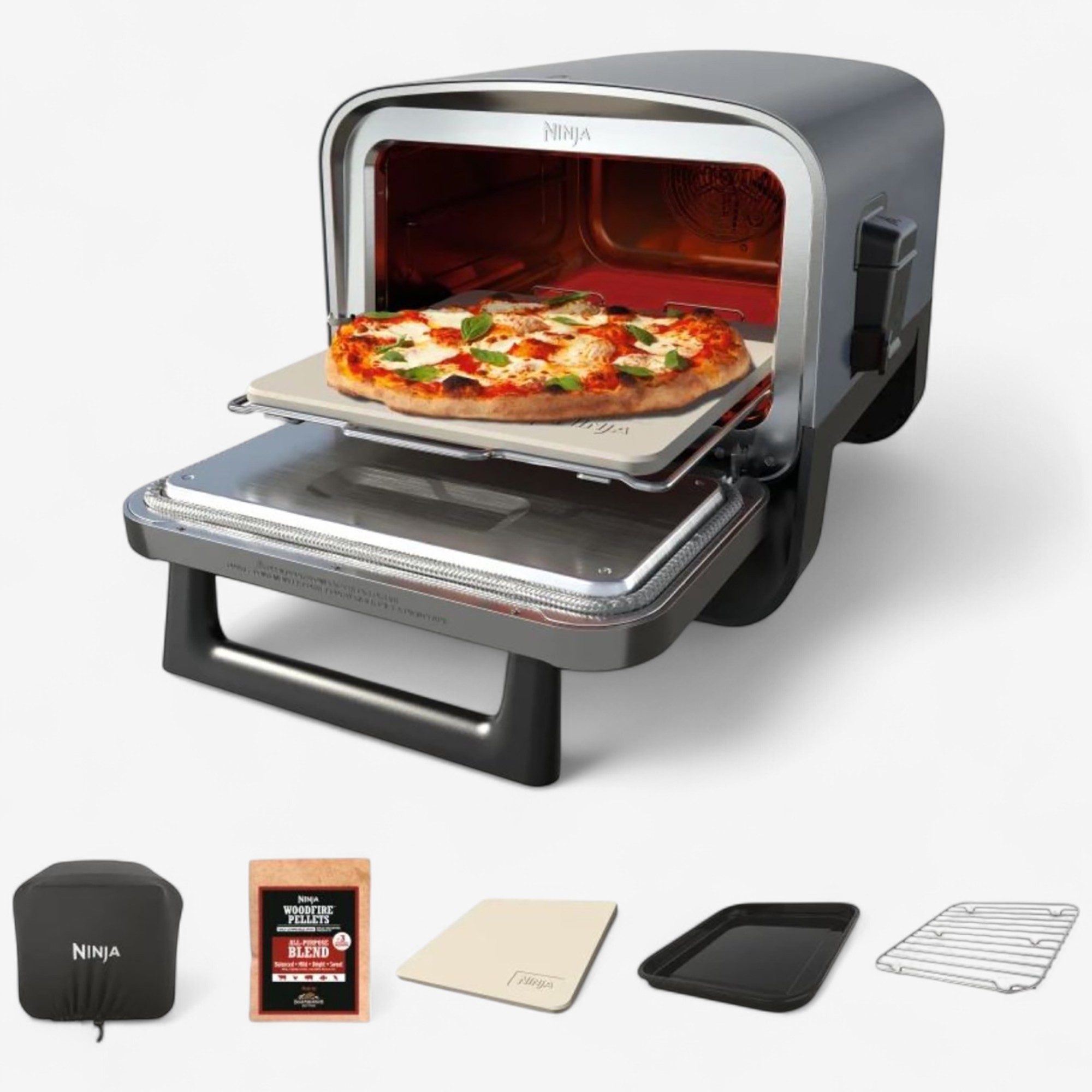 Ninja OO101LWC Woodfire 8-in-1 Outdoor Oven, Pizza Oven - TSC.ca