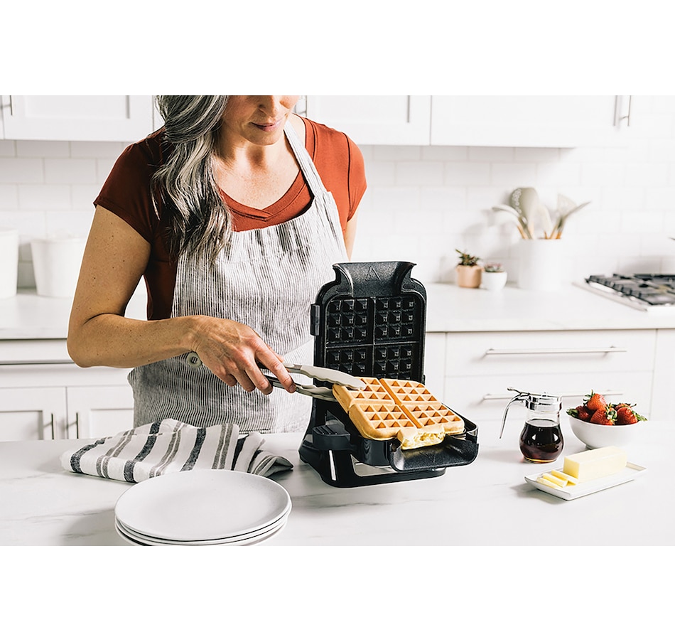Image 721312_ALTMORE2.jpg, Product 721-312 / Price $129.99, Ninja NeverStick Belgian Waffle Maker from Ninja on TSC.ca's Kitchen department