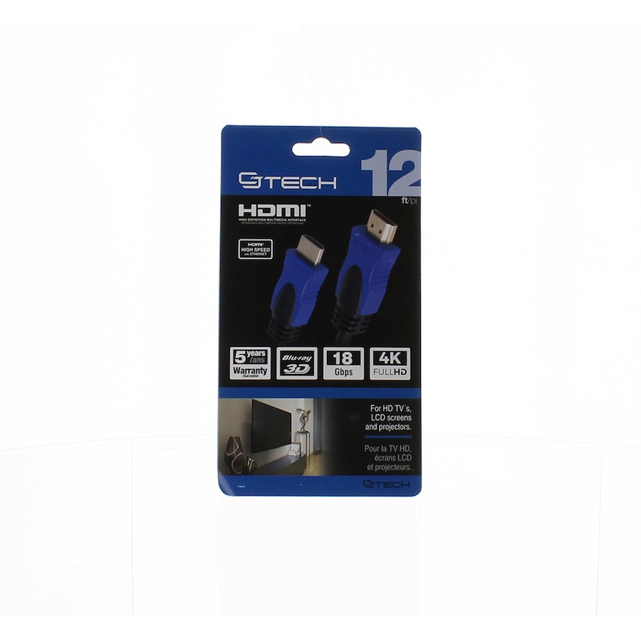 Image 721362_ALTMORE2.jpg, Product 721-362 / Price $24.99, CJ Tech 4K 3D HDMI 2.0 Cable (12') from CJ Tech on TSC.ca's Electronics department