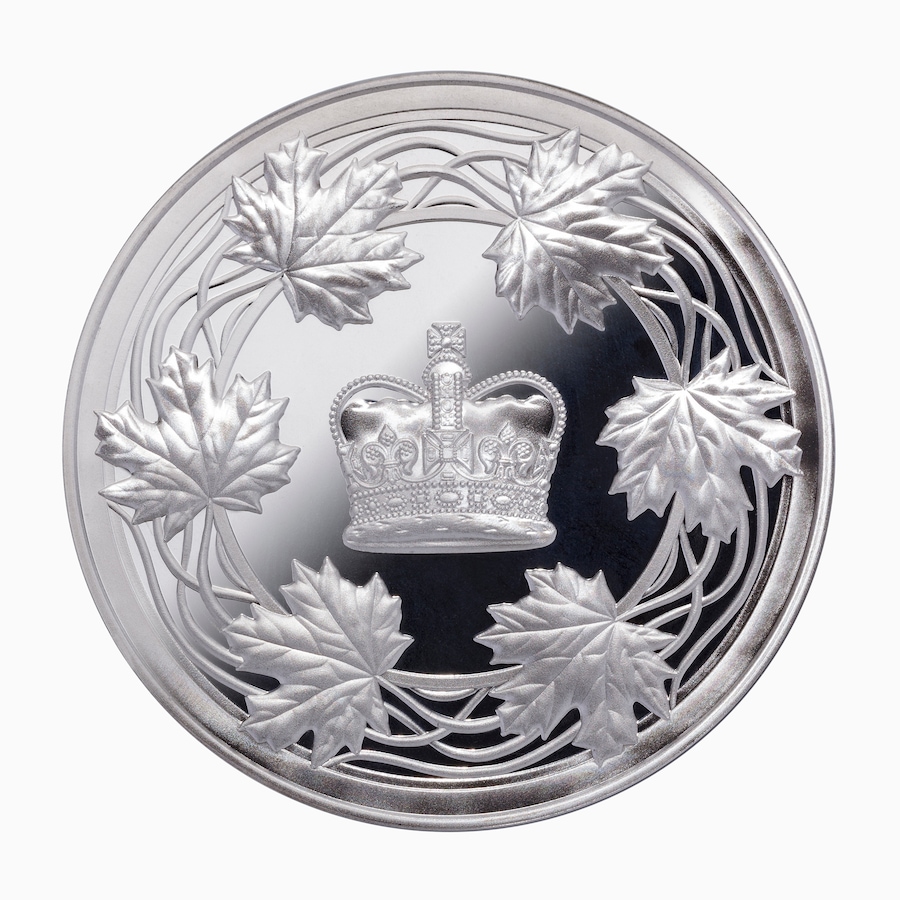Image 721379_ALTMORE1.jpg, Product 721-379 / Price $899.95, The Coronation of King Charles III and Queen Camilla Five-Ounce Fine Silver Medallion from Canadian Heritage Mint on TSC.ca's Coins department