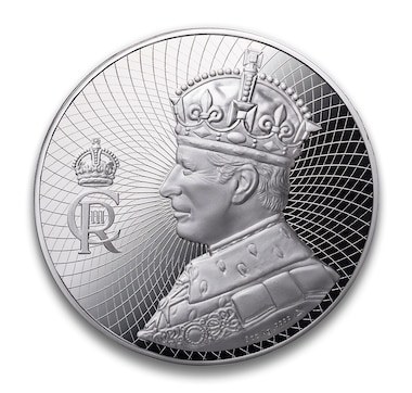 The Coronation of King Charles III Five-Ounce Fine Silver Medallion