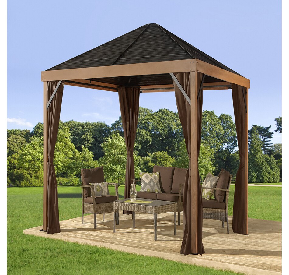 Image 721468_ALTMORE2.jpg, Product 721-468 / Price $269.99, Sojag Sanibel Brown Polyester Curtains from Sojag on TSC.ca's Home & Garden department