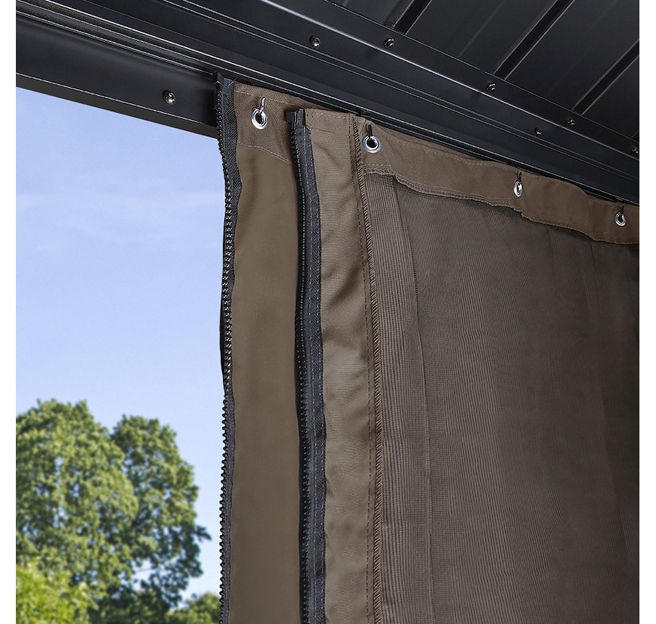 Image 721468_ALTMORE3.jpg, Product 721-468 / Price $269.99, Sojag Sanibel Brown Polyester Curtains from Sojag on TSC.ca's Home & Garden department