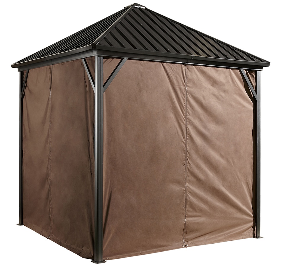 Image 721469.jpg, Product 721-469 / Price $229.99 - $279.99, Sojag Brown Poly Curtains for Dakota Gazebo from Sojag on TSC.ca's Home & Garden department