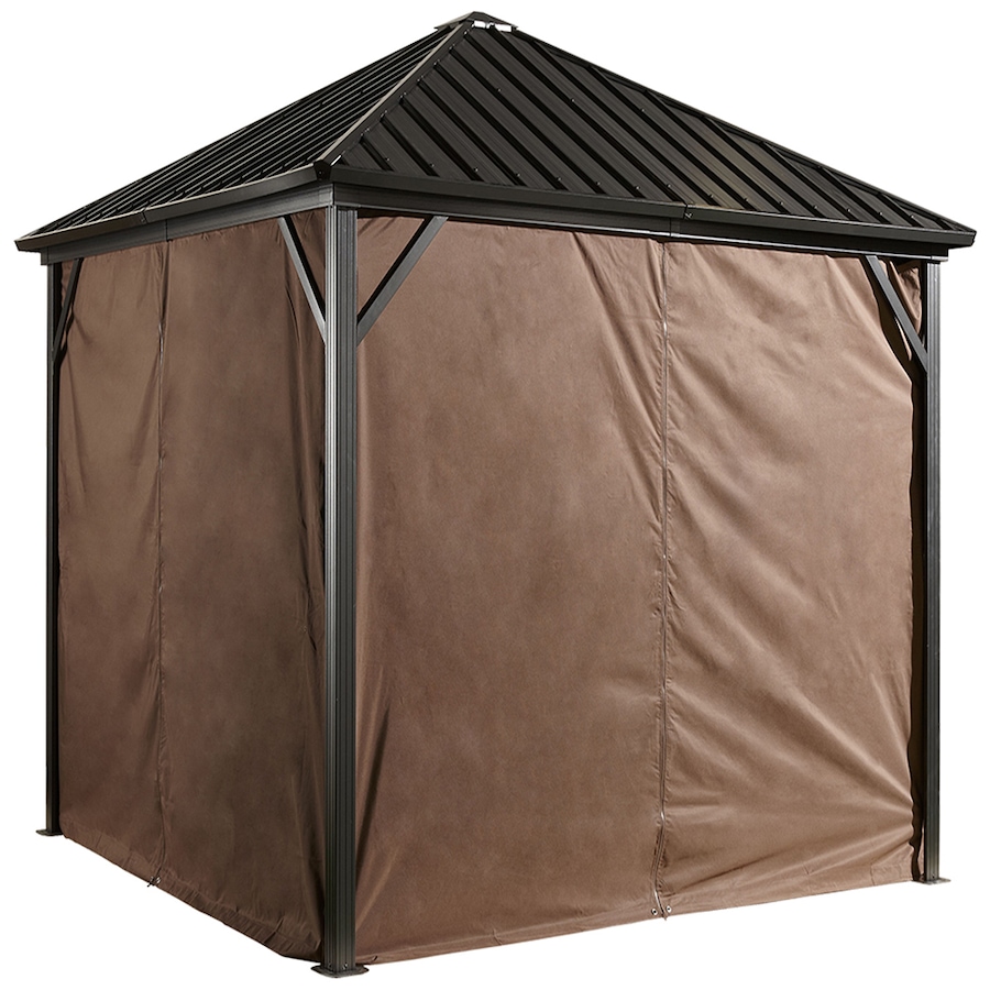 Image 721469.jpg, Product 721-469 / Price $229.99 - $279.99, Sojag Brown Poly Curtains for Dakota Gazebo from Sojag on TSC.ca's Home & Garden department