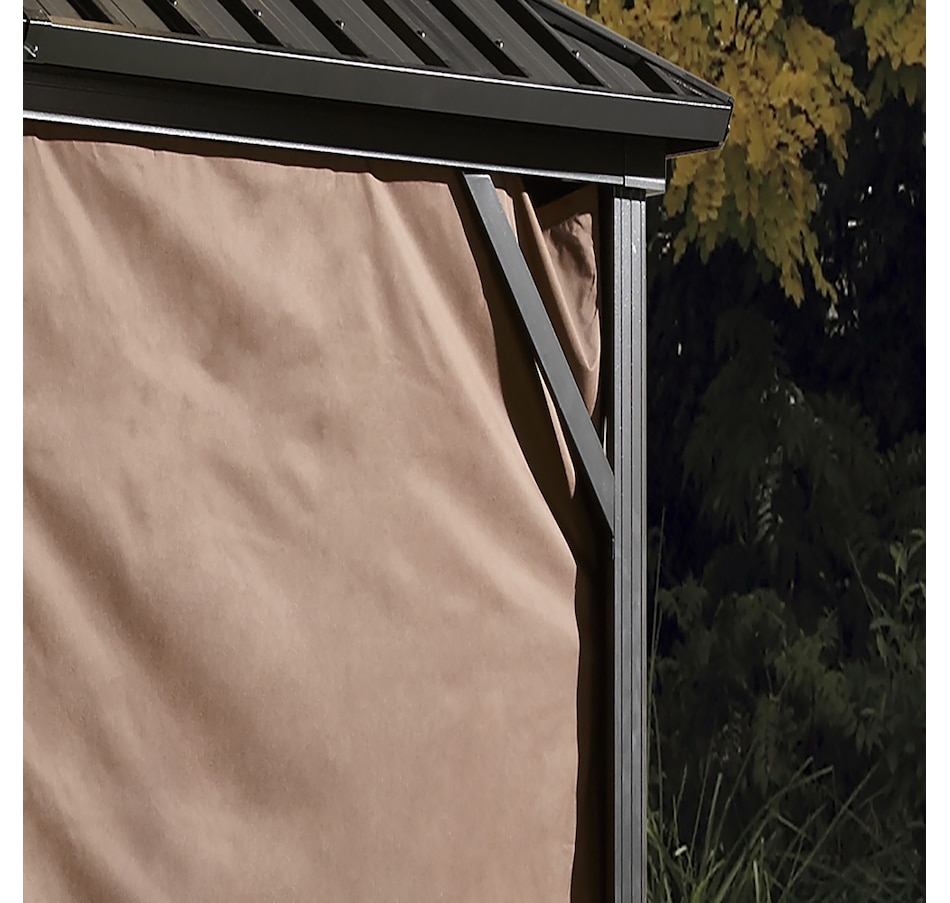 Image 721469_ALTMORE1.jpg, Product 721-469 / Price $229.99 - $279.99, Sojag Brown Poly Curtains for Dakota Gazebo from Sojag on TSC.ca's Home & Garden department