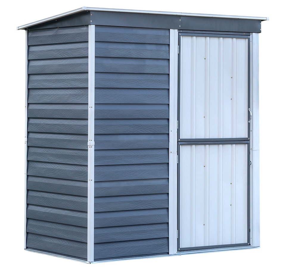 Image 721472.jpg, Product 721-472 / Price $579.99, Arrow Shed-in-a-Box Steel Outdoor Storage Shed (6' x 4', galvanized) from Arrow on TSC.ca's Home & Garden department