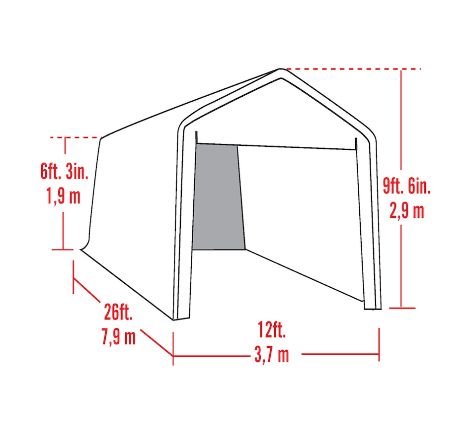 Image 721476_ALTMORE2.jpg, Product 721-476 / Price $159.99, Shelterlogic Canopy Enclosure Kit for the Supermax (12' x 26') from ShelterLogic on TSC.ca's Home & Garden department