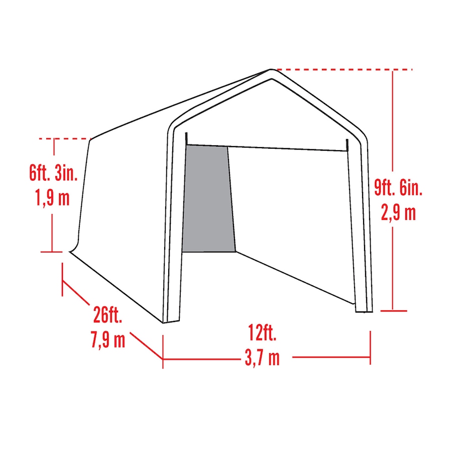 Image 721476_ALTMORE2.jpg, Product 721-476 / Price $159.99, Shelterlogic Canopy Enclosure Kit for the Supermax (12' x 26') from ShelterLogic on TSC.ca's Home & Garden department