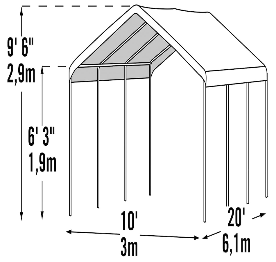 Image 721479_ALTMORE5.jpg, Product 721-479 / Price $329.99, Shelterlogic MaxAP Gazebo Canopy 2-in-1 Enclosure Kit (10' x 20') from ShelterLogic on TSC.ca's Home & Garden department