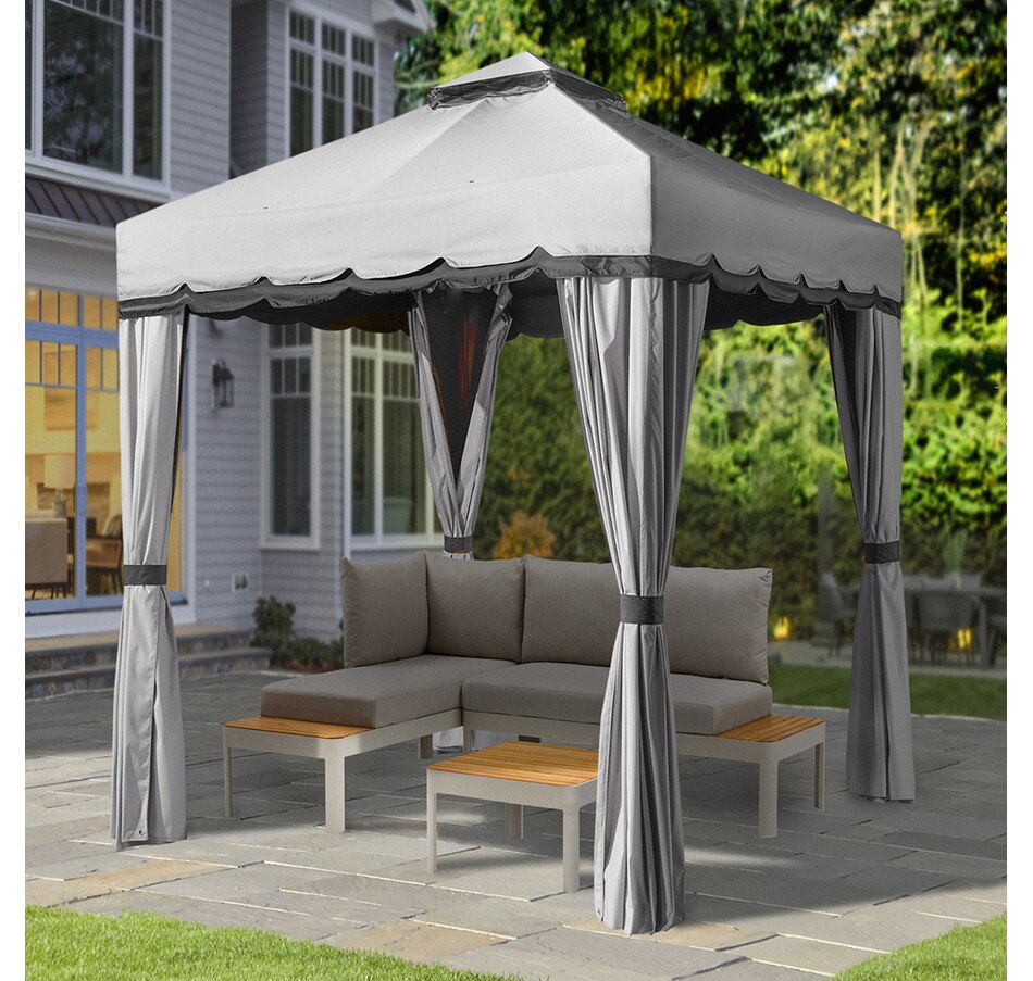 Image 721485_ALTMORE1.jpg, Product 721-485 / Price $599.99, Sojag Outdoor Roma Fabric Soft-Top Gazebo Sun Shelter (10' x 12') from Sojag on TSC.ca's Home & Garden department