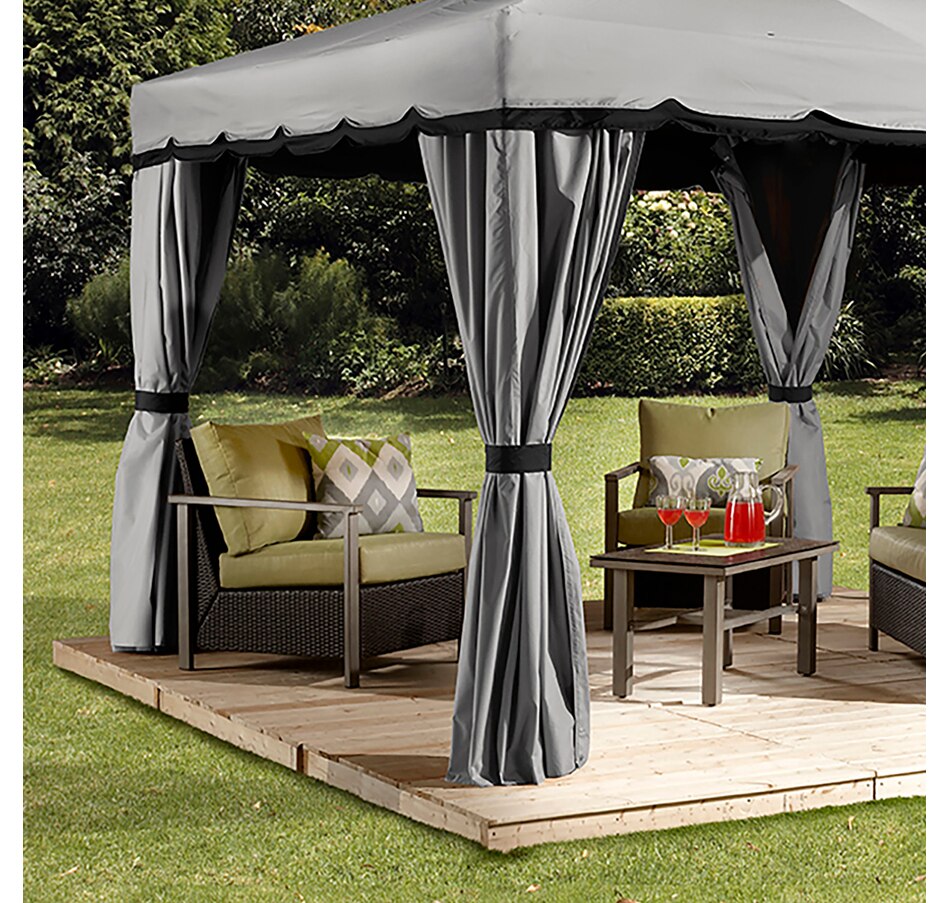Image 721485_ALTMORE5.jpg, Product 721-485 / Price $599.99, Sojag Outdoor Roma Fabric Soft-Top Gazebo Sun Shelter (10' x 12') from Sojag on TSC.ca's Home & Garden department