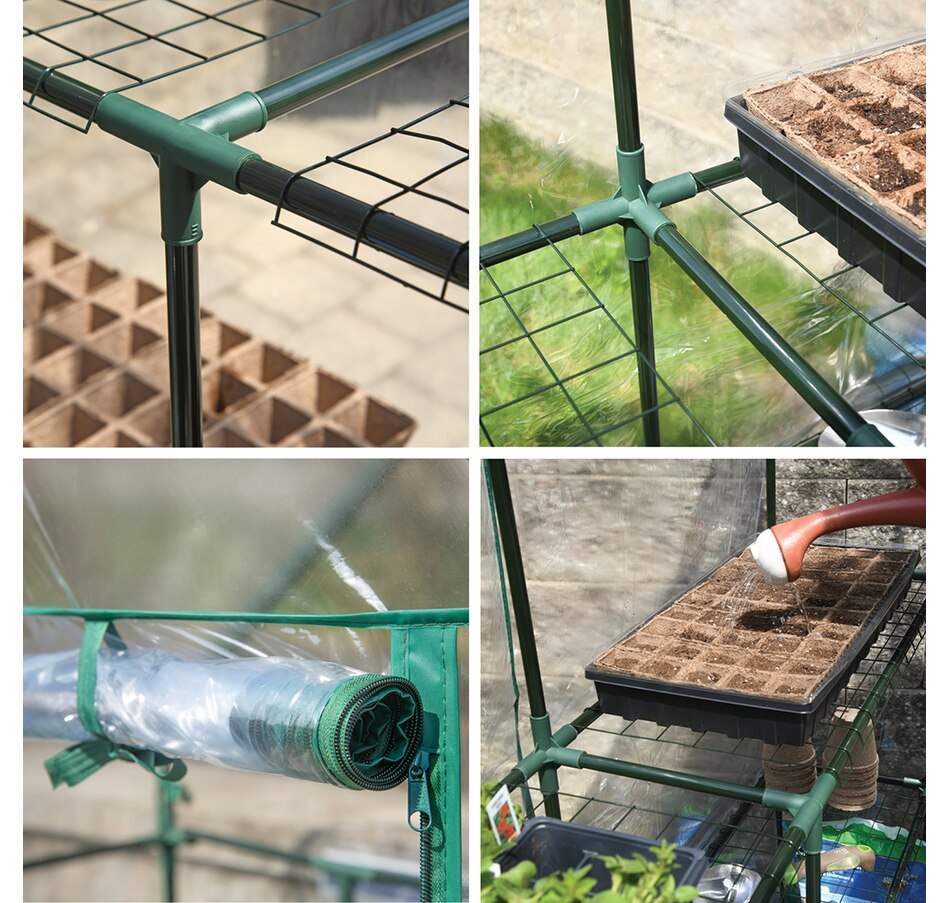 Image 721489_ALTMORE4.jpg, Product 721-489 / Price $99.99, Miracle-Gro Mini Greenhouse (4'8" x 4'8" x 6'5") from Miracle-Gro on TSC.ca's Home & Garden department