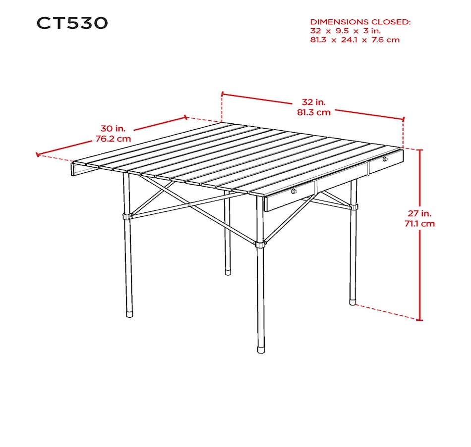 Image 721517_ALTMORE4.jpg, Product 721-517 / Price $84.99, Camp and Go Roll Top Table (30") from Camp and Go on TSC.ca's Health & Fitness department
