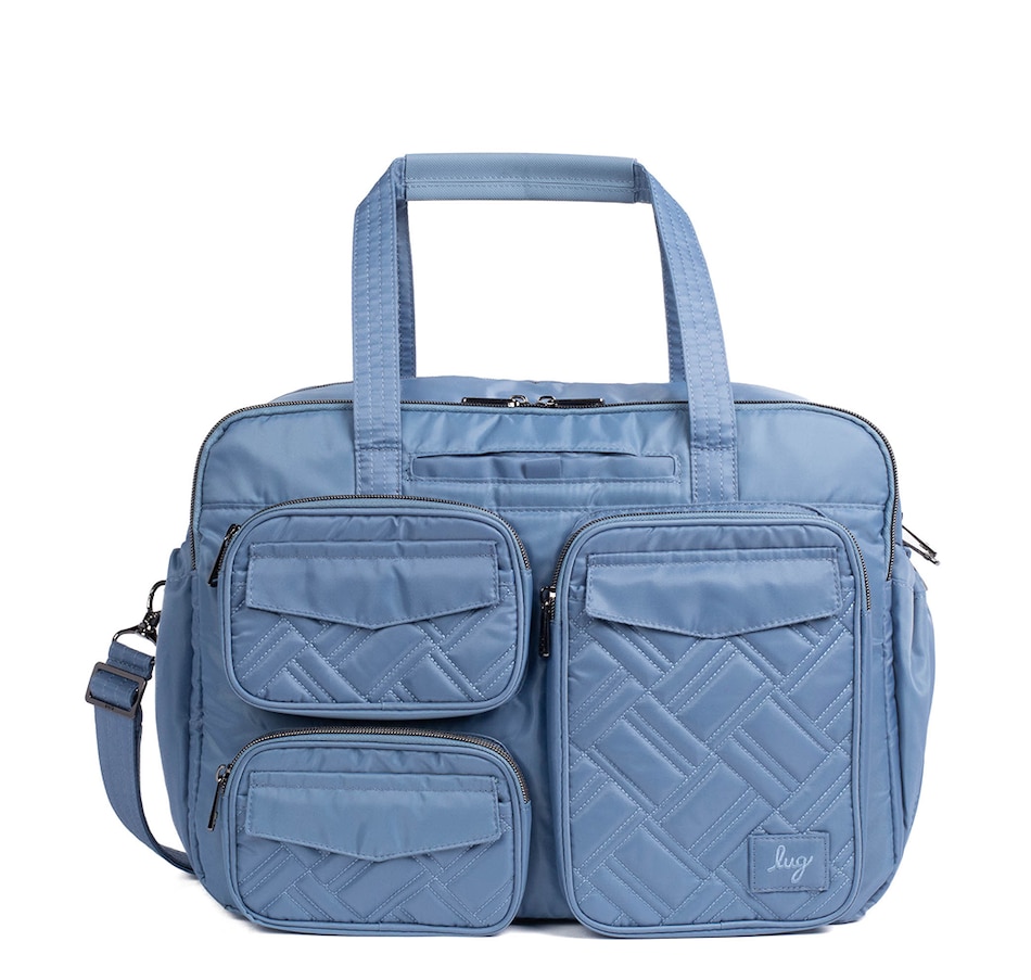 Image 721546_BLUMO.jpg, Product 721-546 / Price $162.50, Lug Medium Top Handle Tote - Puddle Jumper Duffel 2 from Lug on TSC.ca's Home & Garden department