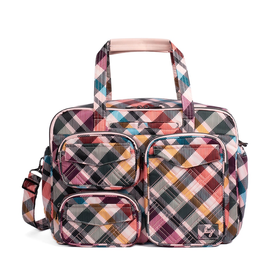 Image 721546_PKPL.jpg, Product 721-546 / Price $162.50, Lug Medium Top Handle Tote - Puddle Jumper Duffel 2 from Lug on TSC.ca's Home & Garden department