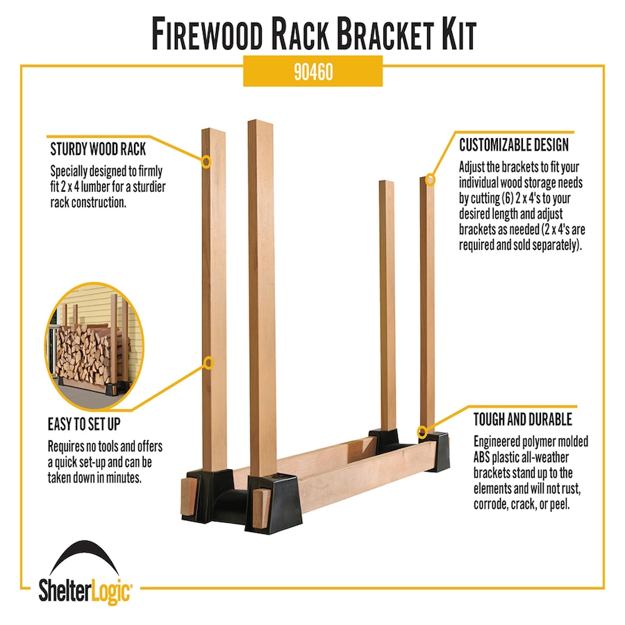 Image 721554_ALTMORE1.jpg, Product 721-554 / Price $39.99, Shelterlogic Firewood Rack Bracket Kit from ShelterLogic on TSC.ca's Home & Garden department